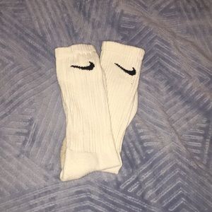White Nike socks
